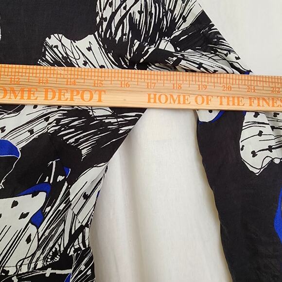 Free People First Kiss maxi dress Size XS Romantic Blue White Black Western - Picture 5 of 12